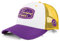 Blackskies® Race Baseball Cap | Herren Damen Premium Trucker Cap | Snapback Schirm Mütze Kappe Basecap Weiß-Gelb-Lila