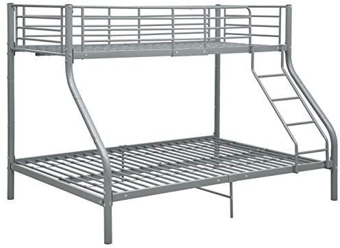 Tidyard Etagenbettgestell Etagenbett Bettgestell Bettrahmen 140x200 cm/90x200 cm aus robustem Metall mit Pulverbeschichtung gefertigt für Ihr Kinderzimmer Mit Sicherheitsgeländer und sicherer Leiter