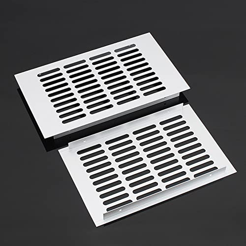 Vent Grille,150x400mm Aluminium Rectangular Cabinet Wardrobe Air Vent Grille Ventilation-Cover for Cover Brick, Wall, Door