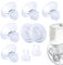 9 Piezas Accesorios Sacaleches, Insertos de Brida 13/15/17/19/21 mm Compatibles con Momcozy S12 Pro/S9 Pro/S12/S9 Incluido Diafragma de Silicona Extractor de Leche y Válvula Sacaleches