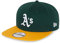 New Era Oakland Athletics MLB Kappe Snapback verstellbar 9Fifty Cap Teamlogo grün gelb - M - L