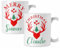 Coppia di tazze Natale Tazza Natalizia PERSONALIZZABILE con nome Merry Christmas Mug 11 Oz Idea Regalo