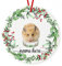 Weihnachtsanhänger Christbaumschmuck Anhänger Keramik Weihnachtsbaumschmuck Weihnachtsdeko Anhänger Hamster-Geschenke Personalisiert Für Individuelle Kranz-Blumen-Baum-Dekor-Andenken
