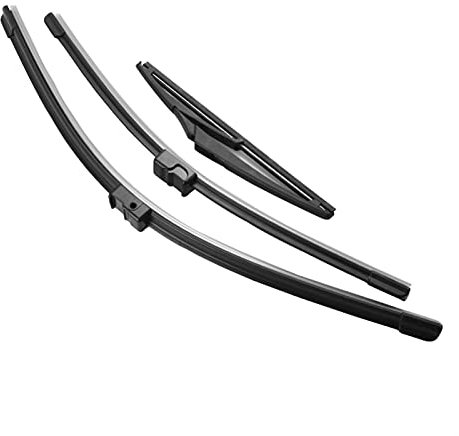 VIDOJI Juego De Escobillas De Limpiaparabrisas De Ventana Trasera Delantera, Escobillas De Limpiaparabrisas para Opel para Astra H 2004 2005 2006 2007 2008 2009