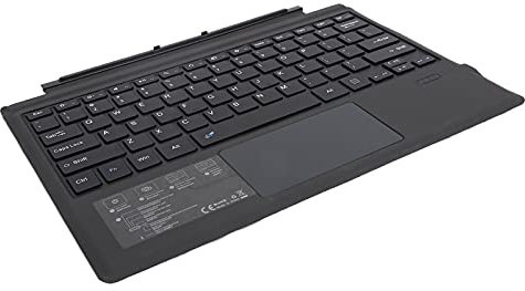 Tbest Clavier Surface Pro 7, Clavier sans Fil De Rempment pour Ordinateur Portable, Repose-Paume, Étui pour Pavé Tactile, Accessoires D'Ordinateur pour Claviers