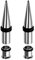 ANAZOZ Ohr Plug 9mm, Ohr Expander Tunnel Edelstahl 4er Set Dehnstäbe Tunnel Damen, Ohr-Stretching Ohrringe Silber
