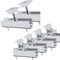 Aurinktron Montageset für 2 PV Module, 12 cm Aluminium Schienenhalterung und Verstellbare Klemme für 30-35 MM Dicke Module, Solarmodul Halterung kit für Flachdach Trapezdach
