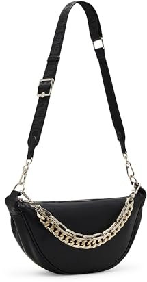 Steve Madden Damen with Chains JULIEE Deconstructed Sling mit Ketten, Schwarz
