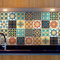 AREDE 32 Pz Adesivi per Piastrelle Bagno e Cucina 15 x 15 cm Autoadesivo Decorazione Adesivo murale in PVC Impermeabile Adesivi Parete mattonelle mosaico stile / T1001