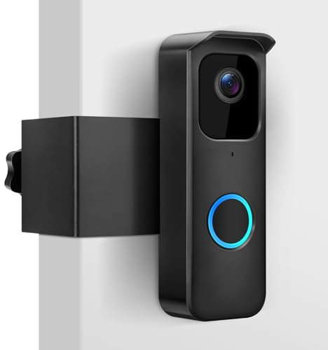 Mutigy Doorbell Mount Bracket No Drilling, Anti-Theft Blink Video Wireless Door Bell Holder Not Block Motion Sensor Compatible with Blink Doorbell Camera for Home Apartment Outdoor Renter Security