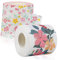 STOBOK 2 Rollen Standard-toilettenpapier mit Blumendruck-textur Geeignet für Zuhause Büro und Reisen.
