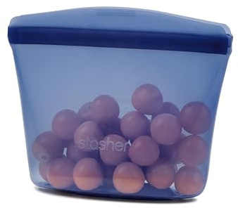 Stasher Silikon Bowl 1 Cup, Gefrierbeutel, Wiederverwendbar, Tiefsee | Lebensmittelaufbewahrung für kleine Portionen, Snacks, Meal Prep; spülmaschinenfest, BPA-frei, Küche, Kühlschrank.
