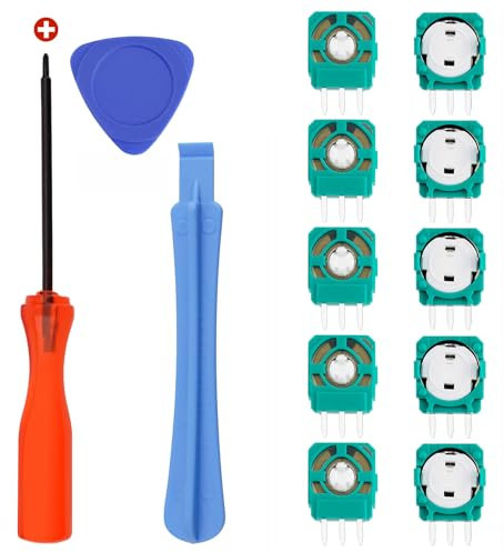 Lot de 10 Potentiomètre de Module Analogique pour Manette de Jeu PS5, Capteurs de Joystick 3D pour Manettes PS5, Potentiomètre de Remplacement pour PS5 DualSense