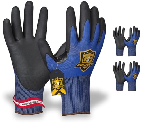 G4P Anti Cut Pro Schnittschutzhandschuhe, 2 Paar, Gr. 10/XL, Touchscreen | Für Werkstatt, Bau & Industrie, sicherer Halt bei jedem Griff, feines Tastgefühl, angenehme Passform, langlebig