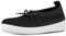Fitflop Women's Uberknit Ballerina Closed Toe Ballet Flats, Black, 6 UK