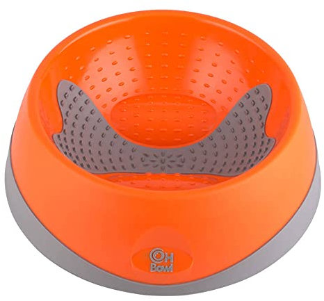 Aclouddate Sharples Pet Throbizz Oh Gamelle pour Chien, Orange., Moyen