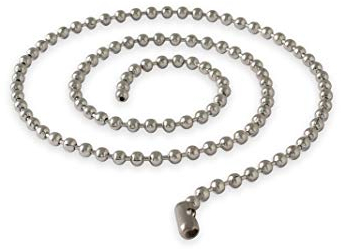 Fly Style Kugelkette Edelstahl silber · Stärken 1,6-8mm · Längen 20-180 cm · Dog Tag Halskette für Herren und Damen, Längen:ca. 80.0 cm, Stärke:3.2 mm
