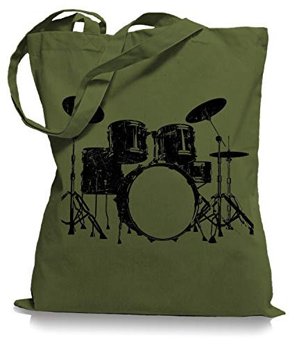Ma2ca Drums Drummer Schlagzeuger Tragetasche/Bag/Jutebeutel WM1-olive