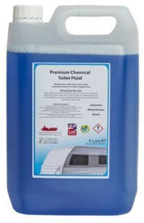 We Can Source It Ltd – 5L Portable Fluid Toilet Cleaner – Highly Concentrated Blue Chemical Cleaner for Caravan, Camping Toilet – Long Lasting Fresh Scent, Easy Use and Efficient Cleaning - Pack of 3