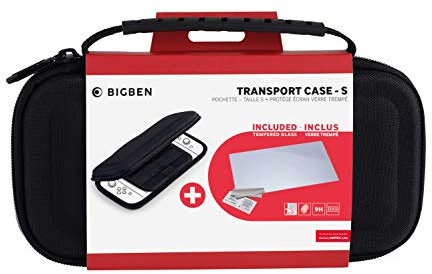 Big Ben - Accesorios Nintendo Switch Lite - Bigben Transport Case-S, Funda, Cristal Templado