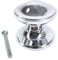 Polished Chrome Centre Knob - 70mm Round Fixed Door Pull