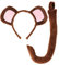 W WIDMANN MILANO Party Fashion - Verkleidungsset Affe, Ohren und Schwanz, Karneval, Mottoparty
