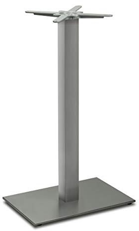 Dublino Stehtischgestell Tischbein Edelstahl | Premium | PD7590inox/110 | INOX | Stehtisch | Höhe 108 cm | ca. 25 kg | Bodenplatte 60x40 cm | max. Tischplattengröße 110x70 cm