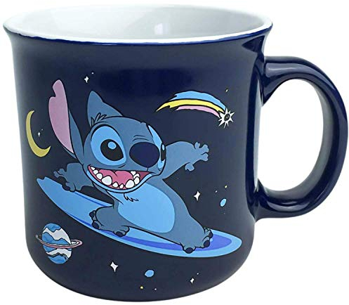 Silver Buffalo Disney Lilo and Stitch Far Out Keramiktasse, 570 ml, Weiß