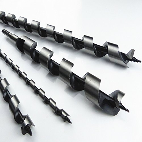 Broca helicoidal Ø 15 mm x 230 mm, broca en espiral tipo Lewis para madera blanda y dura, vástago hexagonal