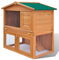 yorten Holz Kaninchenstall, 3 Türen, Hasenstall, Tier Käfig, Kleintierhaus Gehege, 93 x 60 x 97 cm, Geeignet für Kaninchen