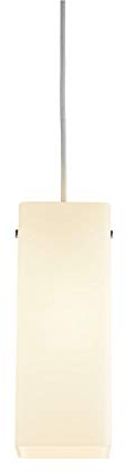 SLV QUADRASS | Indoor Pendelleuchte, Innenleuchte, Wohnzimmer-Beleuchtung, Esszimmer-Beleuchtung |Quadratisch, E27, 40W, Weiß, 9,5 x 25 x 9,5 cm