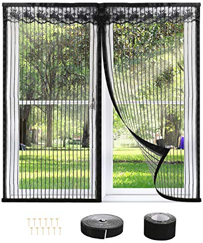 VINFUTUR Zanzariera Magnetica Porta Finestra Tenda Zanzariera Magnetica Resistente Traspirante Anti Zanzare Insetti