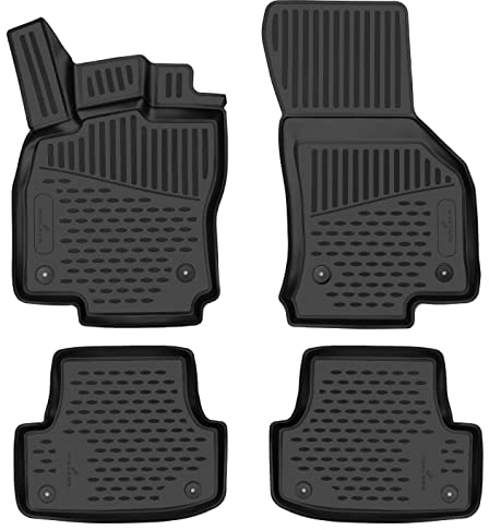 WALSER XTR Gummi Fussmatten Auto für Audi A3 Limousine (8VS, 8VM) 05/2013-2020, 100% passgenaue Auto Fußmatten, robuste Universal Fußmatte Auto, Gummimatten Auto, Auto Fussmatten Gummi