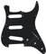 eMagTech Rechtshändig SSS 11 Löcher Strat Guitar Pickguard Schlagbrett E-Gitarre Panel Drei Single-Coil Tonabnehmer 3 lagig Kompatibel mit Fender Stratocaster USA/Mexican Standard Schwarz