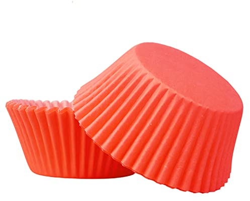 100pcs Small Red Paper Cupcake Cases King Charles Coronation Decorations Baking Cups,Cupcake Cases for Baking,Mini Muffin Wrappers Cases Muffin Cups,Paper Baking Case for Coronation Party Decorations