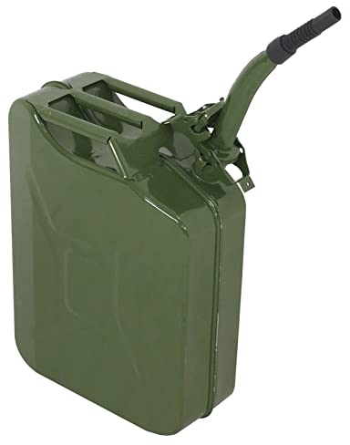 WEGRt 5L 10L 20L Militärkanister Metall mit Deckel Benzinkanister Kanister 20l mit Ausguss Notfallbenzin Dieselkanister Tankkanister,5L