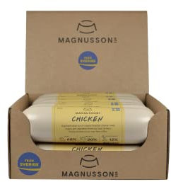MAGNUSSONS Chicken (12 x 650 G) | Geeignet für Welpen, Junghunde und Erwachsene Hunde Aller Rassen | Alleinfuttermittel | Dampfgegart