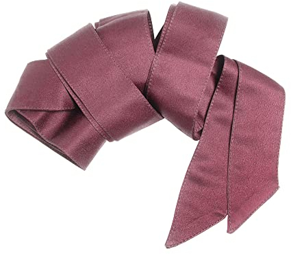 Maya Deluxe Women's Womens Ladies Satin Sash Waist Tie Ribbon Bow Accessory for Bridesmaids Bridal Wedding Prom Evening Occasion Belt, Desert Rose, S-M
