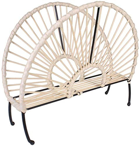 Porte-revues effet rotin Arc