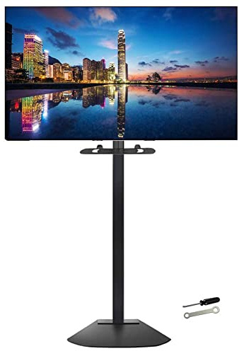 GGZONE TV Stand Black For 32 - 80 With Swivel 4 Adjustable Heights Bracket, Cable Management, Load 70Kg / 154Lbs beautiful scenery