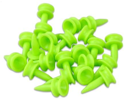 Tee Golf Plastique,100 PCS 25mm Durables Tees de Golf Château Tees Titulaire Golf Balle de Golf Plastique Tee pour Driver Golf Tapis Golf et Balles de Golf Plastique