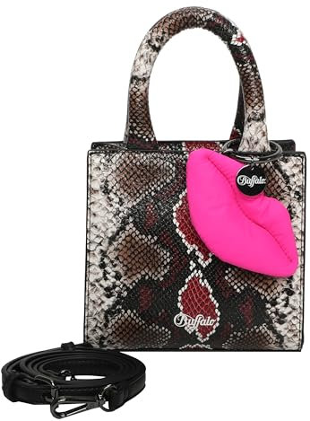 Buffalo Damen Boxy28 Fancy Snake Pink Cross