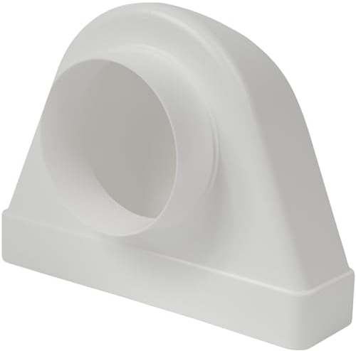 Vent Systems Connettore angolare a 90 gradi per canali rettangolari da 220 x 55 mm a tubi rotondi Ø100 mm. Sistema di ventilazione, riscaldamento, raffreddamento