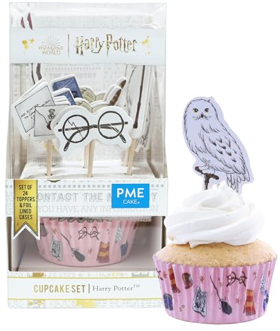PME Harry Potter Cupcake Cases & Topper Set of 24, Harry Potter