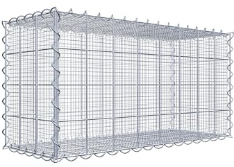 Splittgabione 80 cm x 40 cm x 30 cm (L x H x T), Maschenweite 10 cm x 10 cm, Spirale