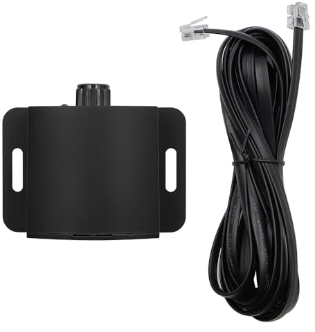CENPEK Manopola dei bassi per amplificatore per auto Manopola di controllo remoto dei bassi con cavo di prolunga a 6 pin-4 metri
