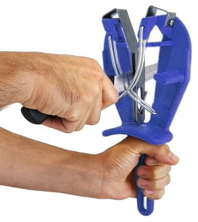 Bobet SHARP'EASY Afilador manual Cuchillos de cocina - endereza y mantiene las cuchillas (azul)