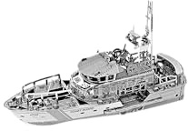 Metal Zone Rettungsschiff, 3D-Puzzle, Metall, Modellbau, Schiff, Rettung, 3D-Metallpuzzle, 3D-Puzzle für Erwachsene, 14,5 x 9,3 x 4,5 cm