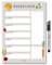 Magnetischer Menü Planer mit Einkaufsliste für Familien, DIN A4 abwischbarer wiederverwendbarer Wochenplaner für Meal Planning und Meal Prepping, Speiseplan für Kühlschrank (Magnetisch inkl. Stift)
