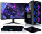 BEASTCOM Q5 | Gaming PC Set Bundle | Intel i9-10900F 10X 5,20GHz 20 Threads, NVIDIA RTX 5070 Ti 16GB, 32GB RAM, 1TB NVMe SSD, Monitor LED 27 + RGB Tastatur + Maus + Mauspad, HDMI, WLAN, Win 11